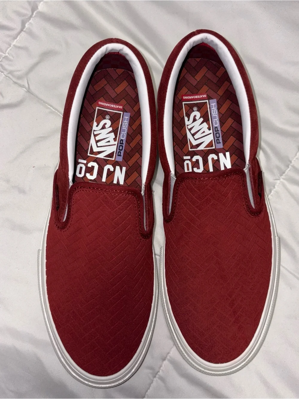 Vans x NJ Skateshop Sayre and Fisher Brick Co. Slip-Ons SIZE 10 New Jersey